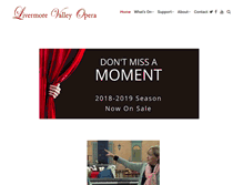 Tablet Screenshot of livermorevalleyopera.com